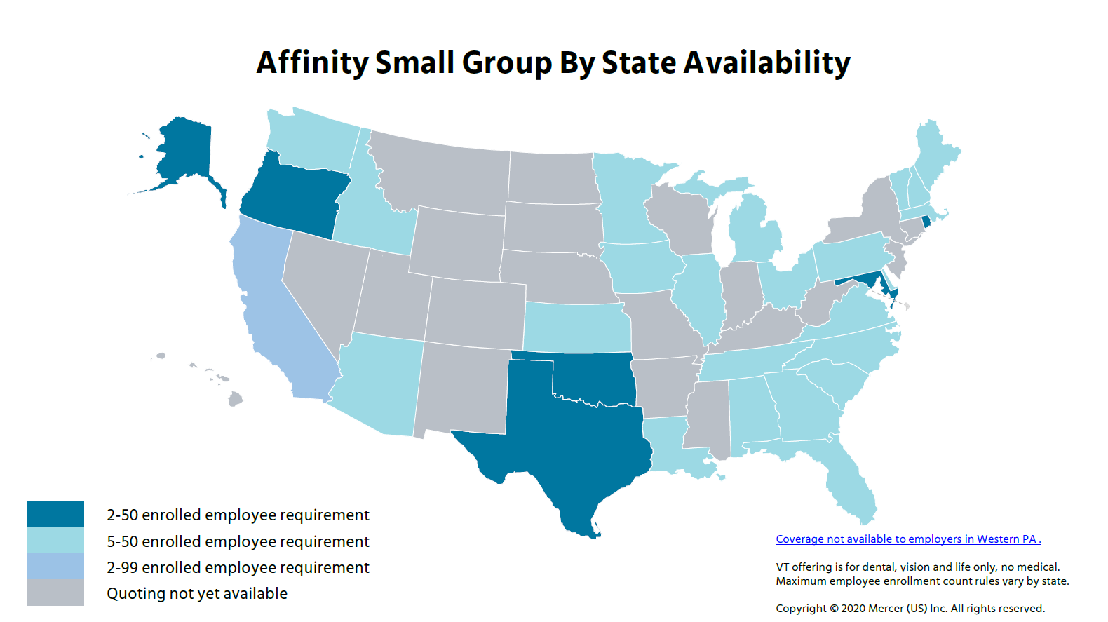 Mercer Availability Map 2020-12-14