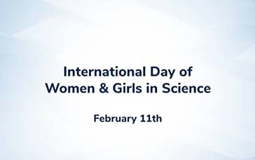 International Women and Girls in Science graphic