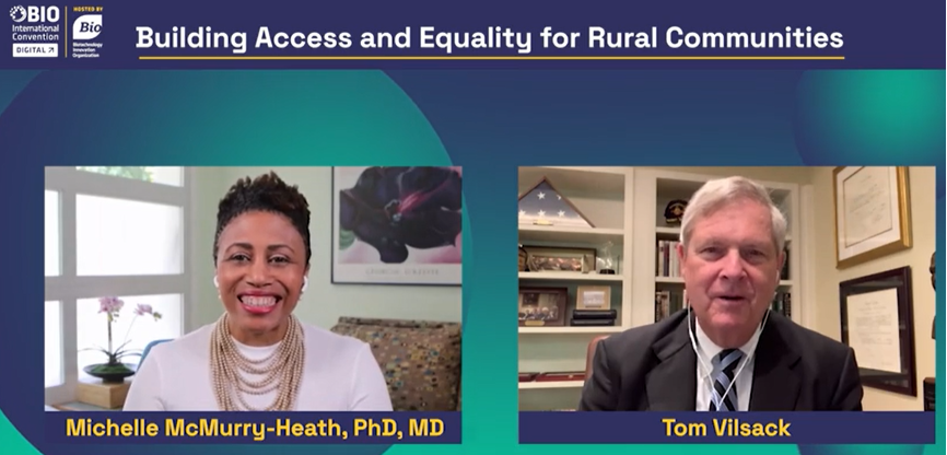 BIO's Dr. Michelle interviews Agriculture Secretary Tom Vilsack