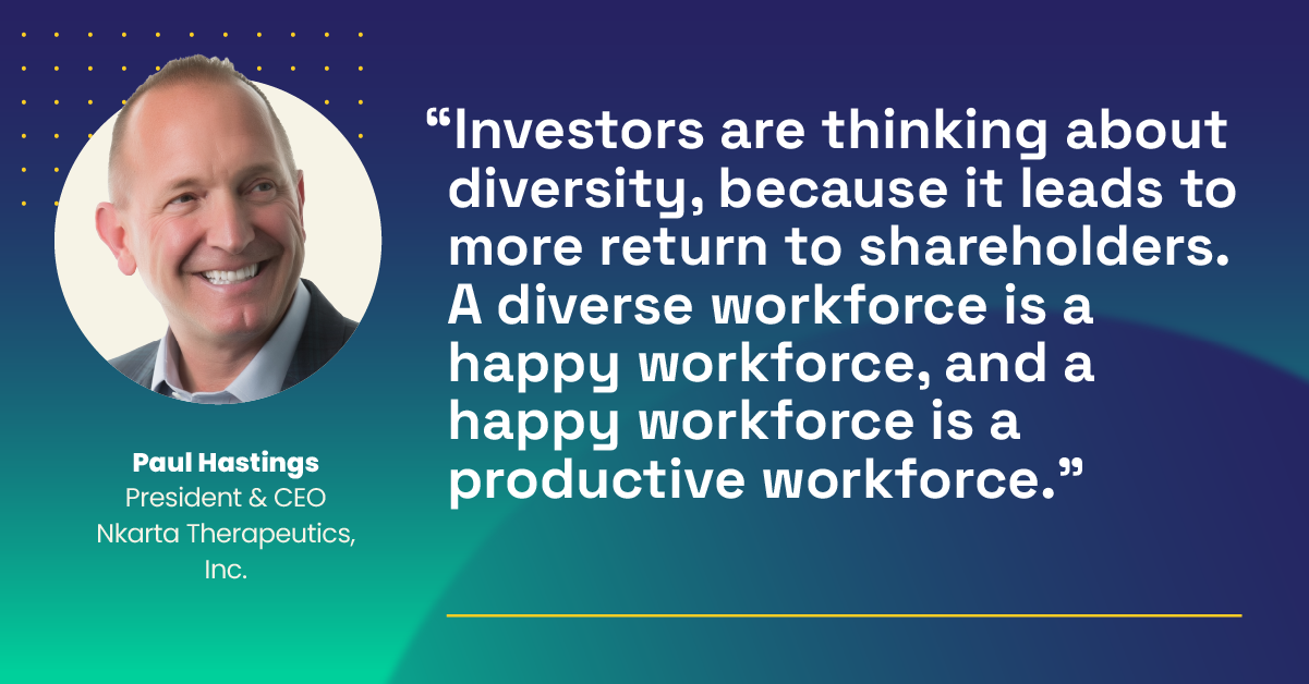 BIO Chairman Paul Hastings of Nkarta Therapeutics on the importance of diversity