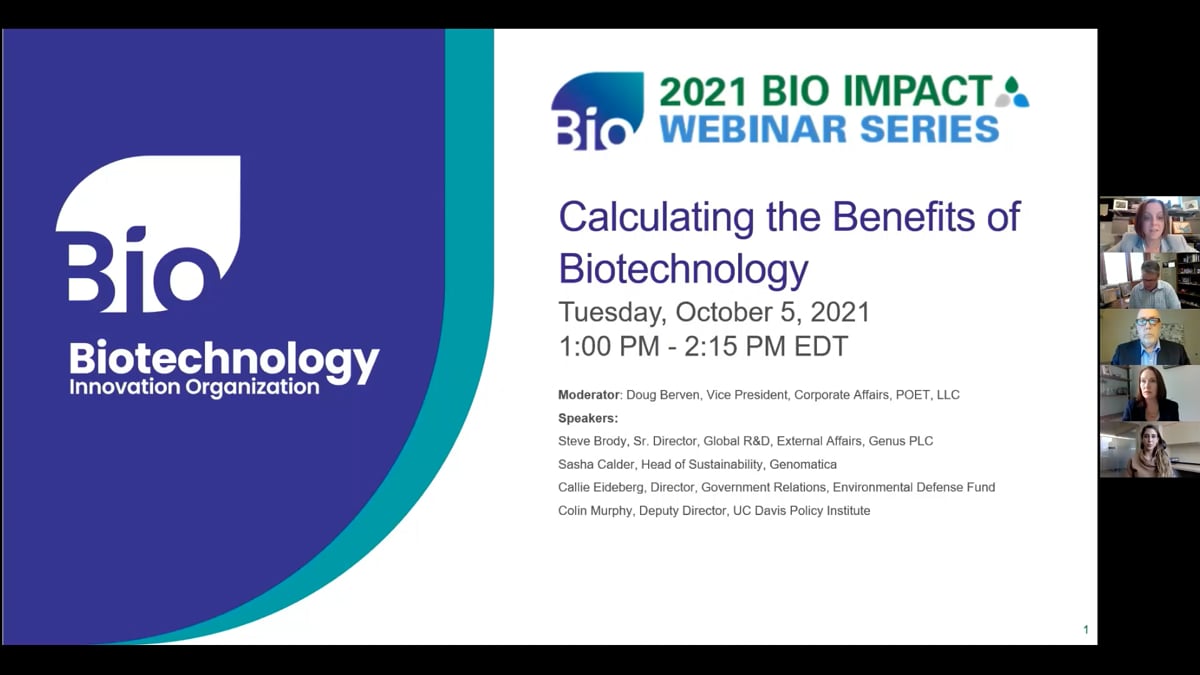 BIO IMPACT Calculating the Benefits of Biotechnology BIO