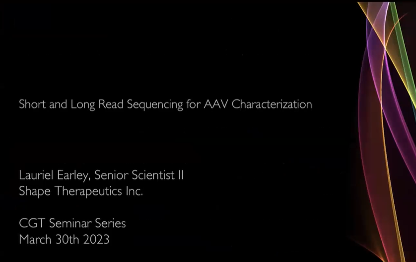 ASGCT-BIO AAV Sequencing webinar title card