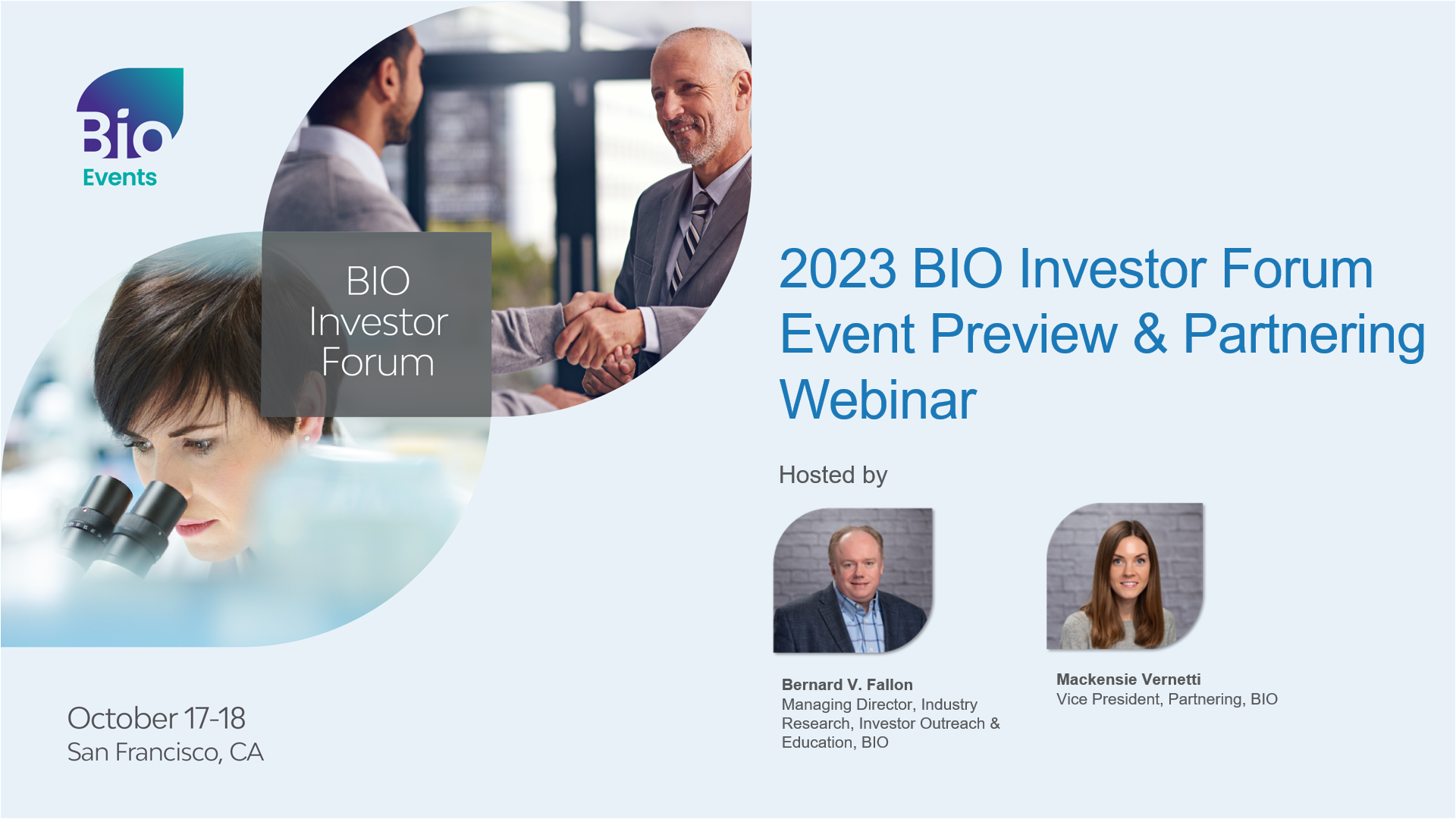 BIO Investor Forum preview webinar