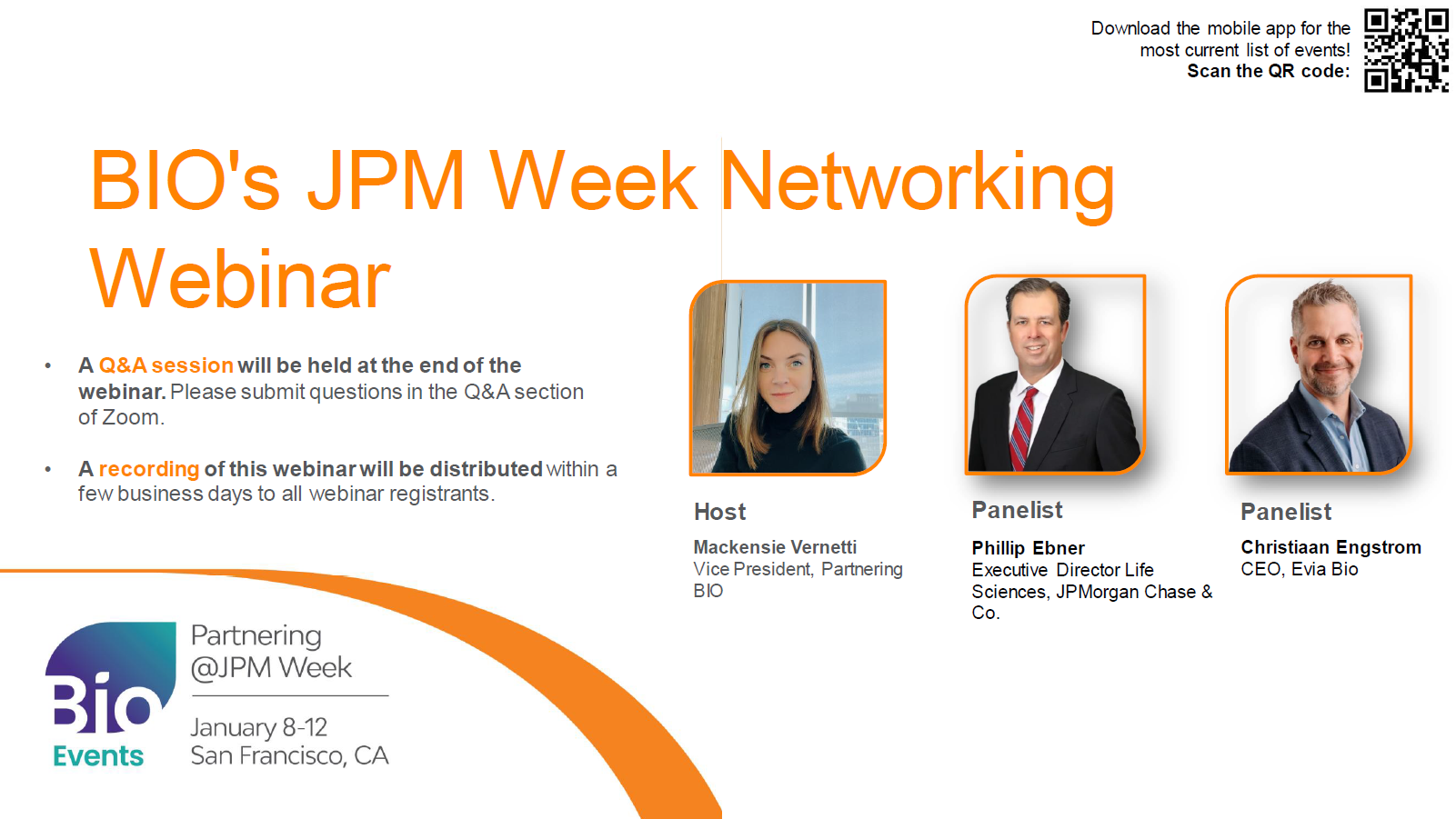 BIO’s JPM Week Events & Networking Preview