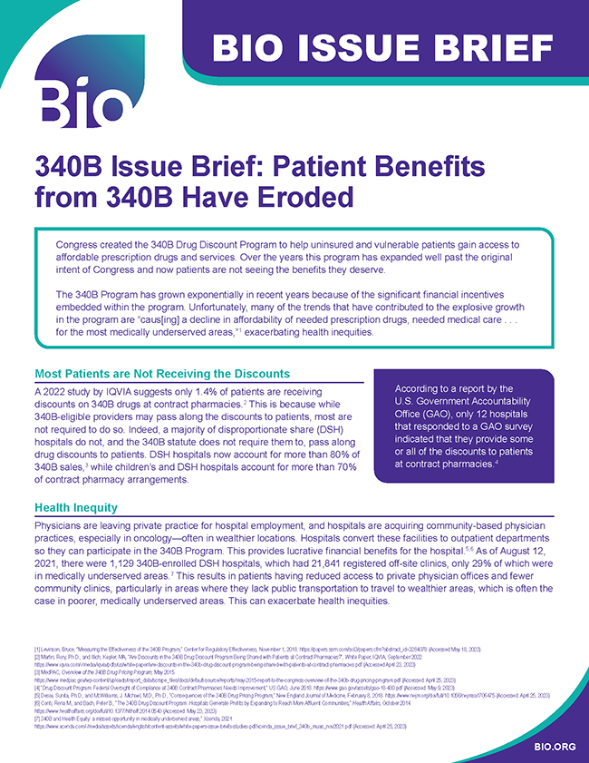 Patient Benefits from 340B Have Eroded - Image