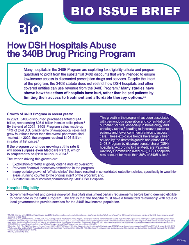 DSH Hospital Abuse the 340B Drug Pricing Program