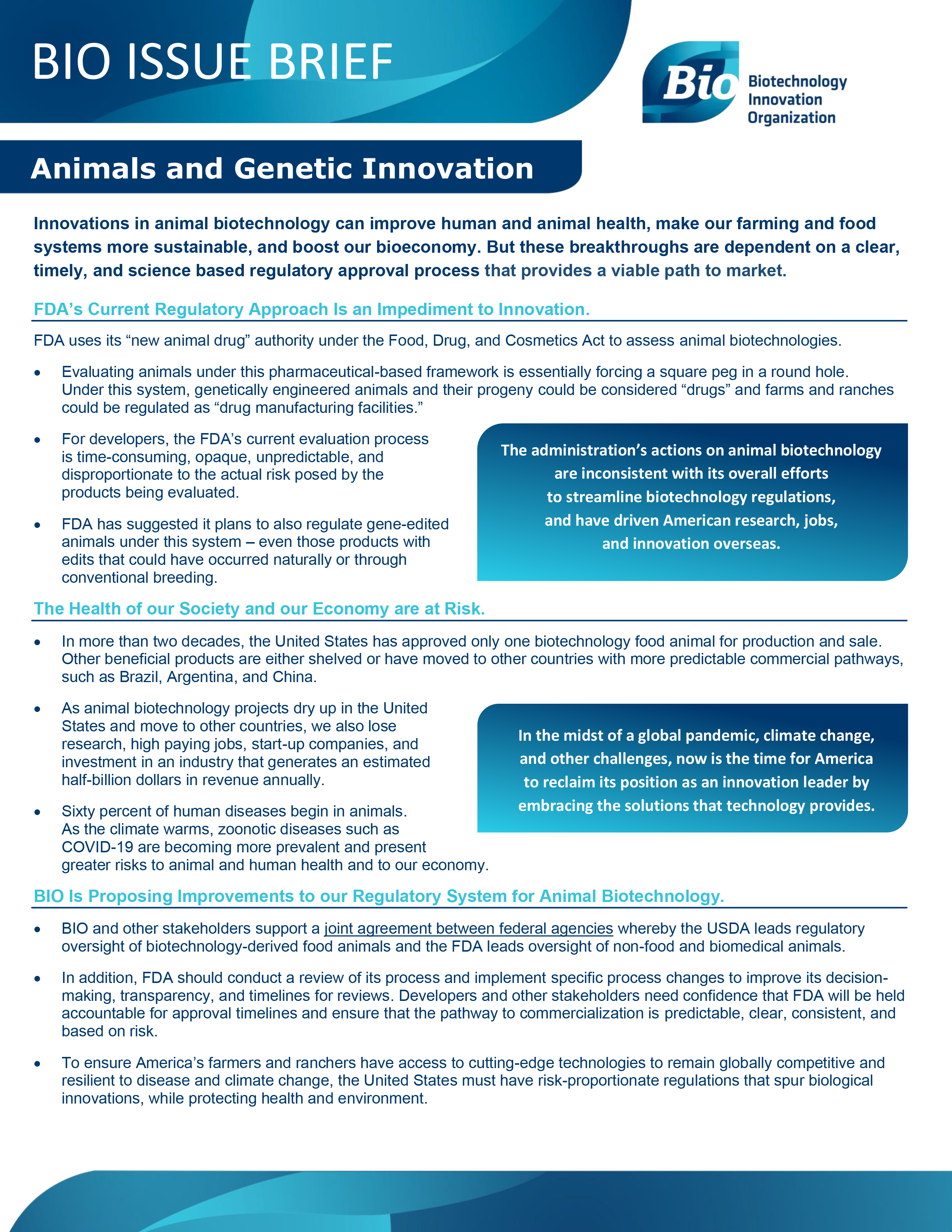 Animals and Genetic Innovation