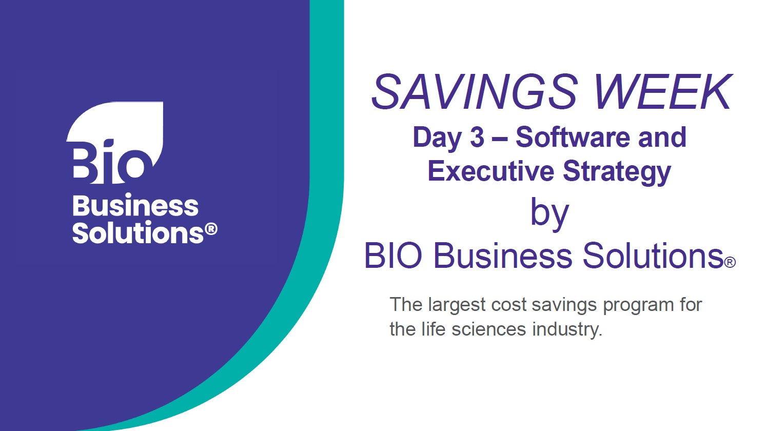 video-tile_BIO Savings Week_Software and Executive Strategy