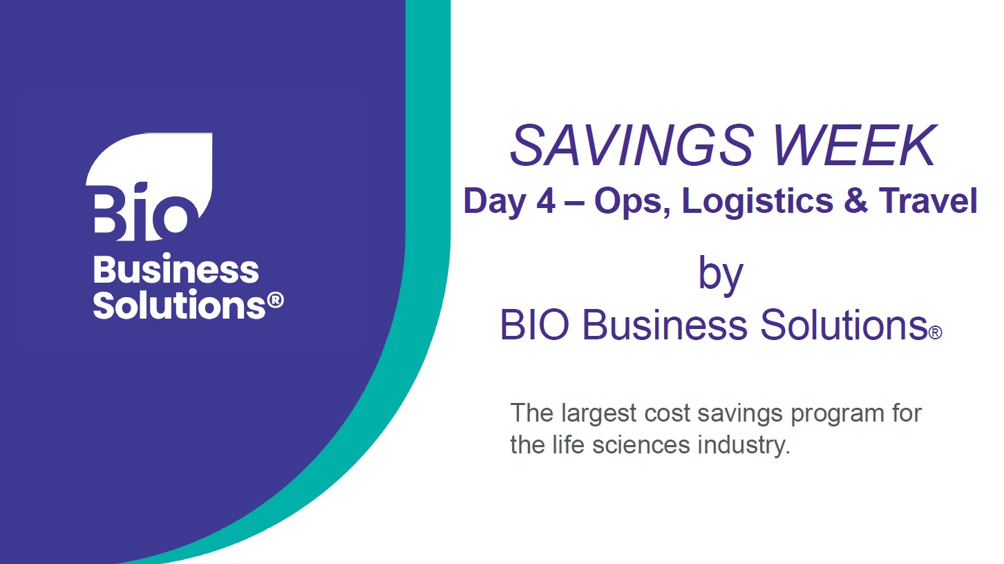 video-tile_BIO Savings Week_Ops_Logistics_Travel