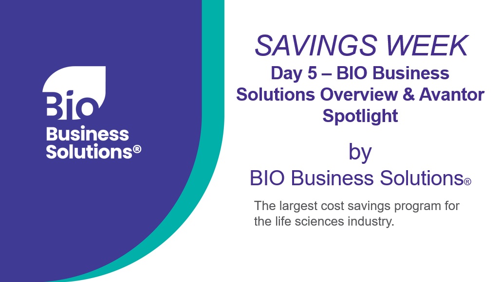 BIO Business Solutions Overview & Avantor Spotlight Presentation Slides