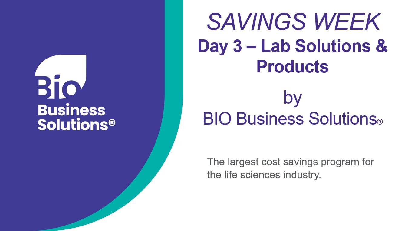 Video tile_BIO Savings Week_Lab Solutions and Products