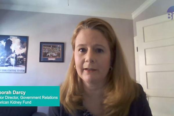 Deborah Darcy, Senior Director, Government Relations, American Kidney Fund