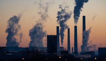 Emissions from factory