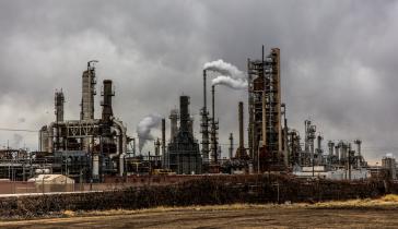 Emissions from factory