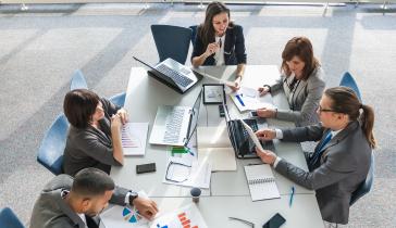 Business team meeting image