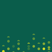 Yellow polka dots on a dark green background