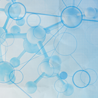 Abstract DNA in blue hues
