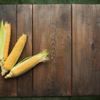 Corn on wood