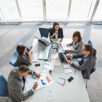 Business team meeting image