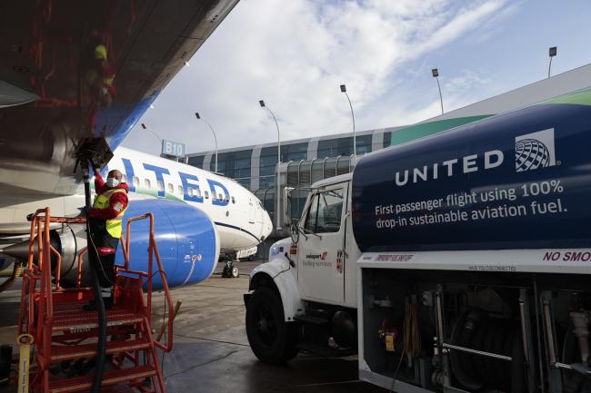 World’s first passenger flight with 100% renewable fuel takes off—thanks to biotech